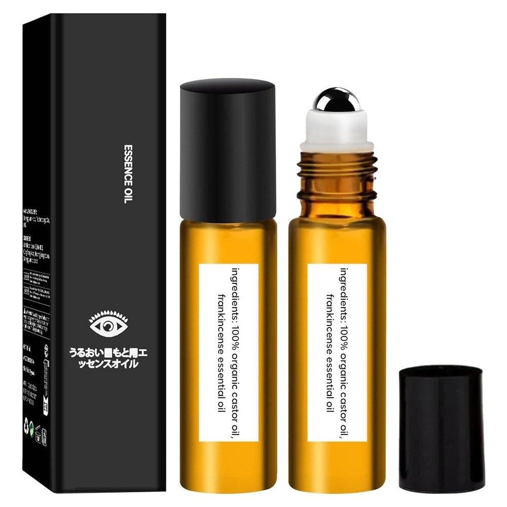 2 Pack HOYGI Under Eye Rollerball Essence Oil Anti-Aging Dark Circles 10ml